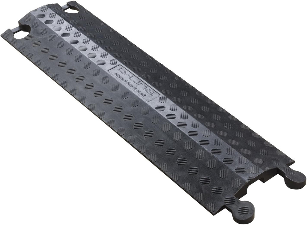 Heavy Duty Single Channel Cable Protector, 30in Length, Black L241287
