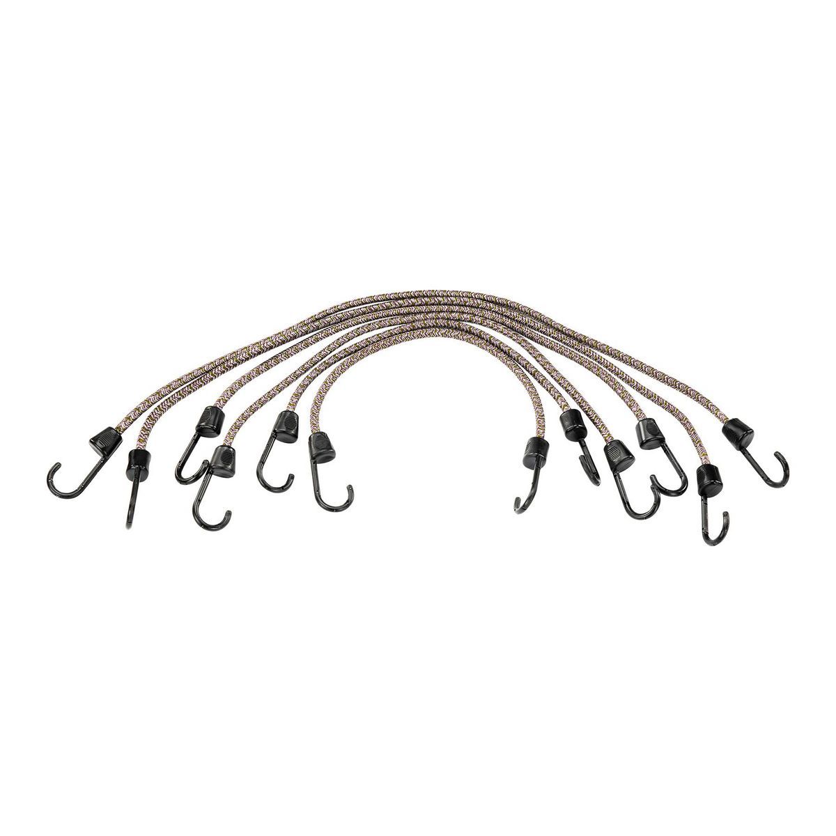 Camouflage Elastic Stretch Cords, 6 Piece P271