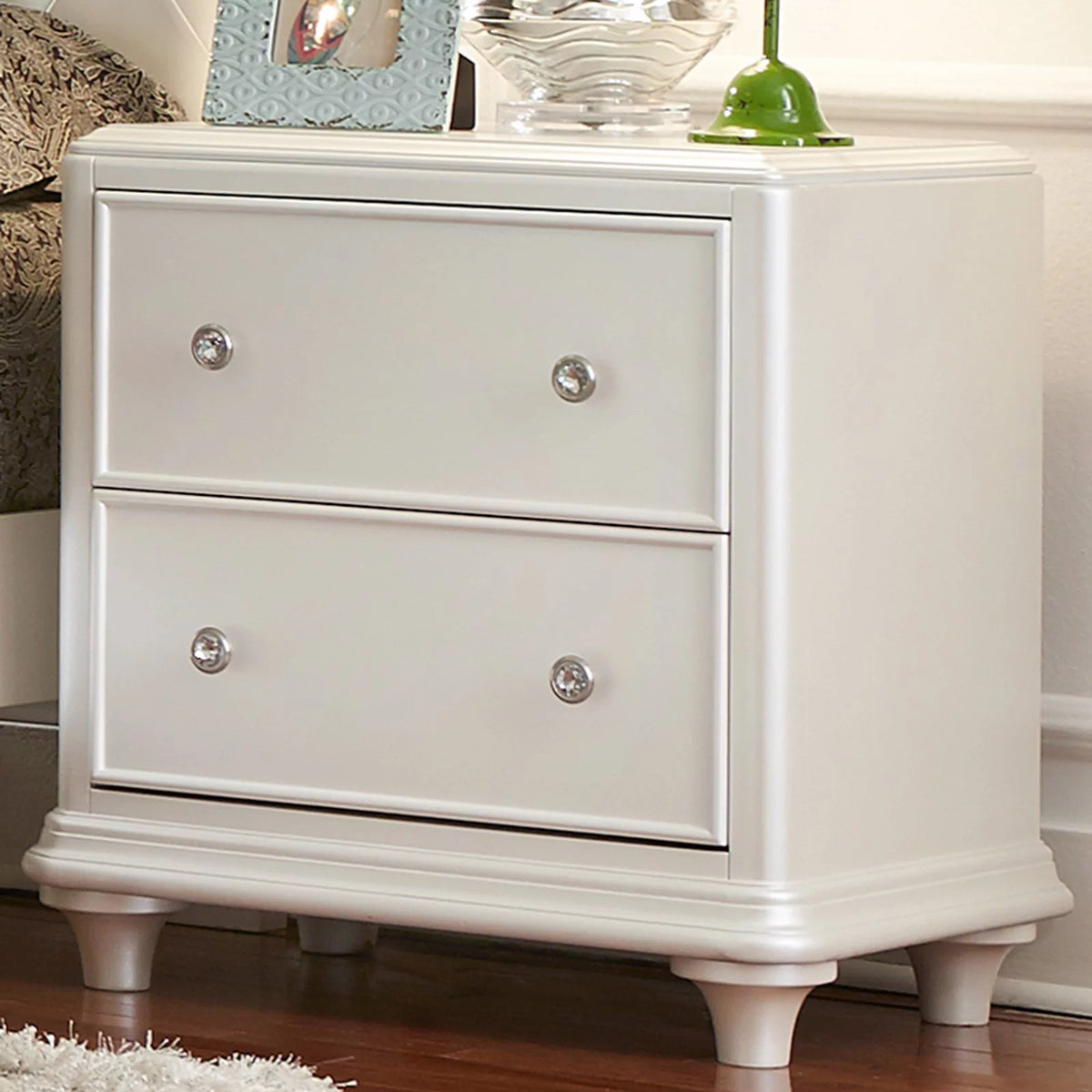 White 2 Drawer Night Stand L538751