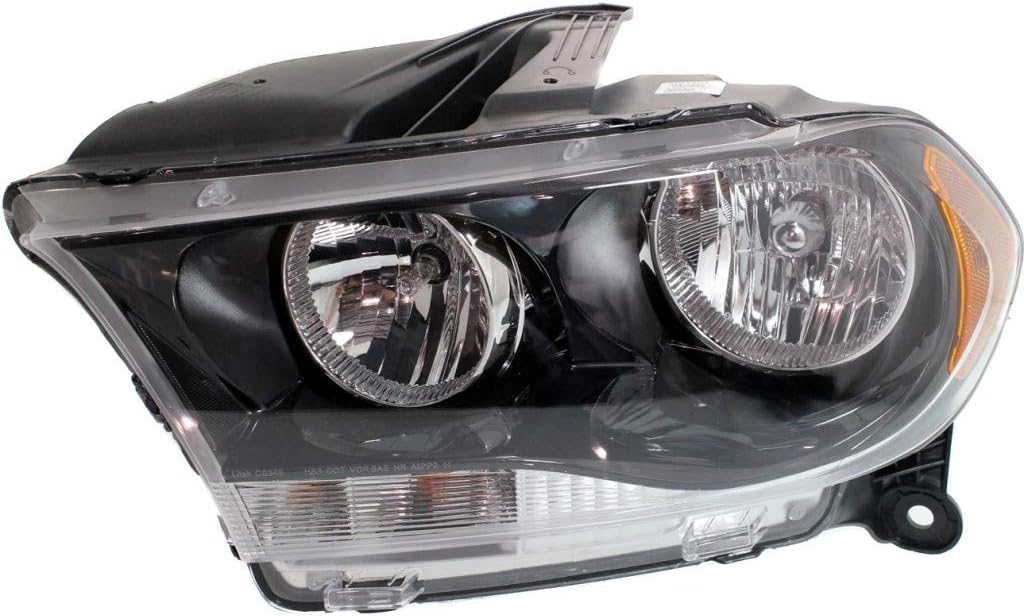 Headlight Assembly for Dodge Durango Passenger Side Black Housing D6221