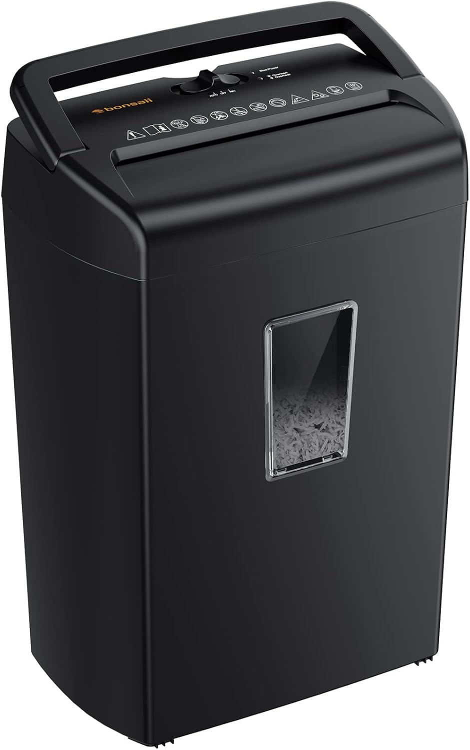 10-Sheet Cross-Cut Paper Shredder with 5.5 Gallons Wastebasket, Black C2353
