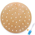 100pcs Non-stick Perforated Parchment Paper Air Fryer Liners I589828