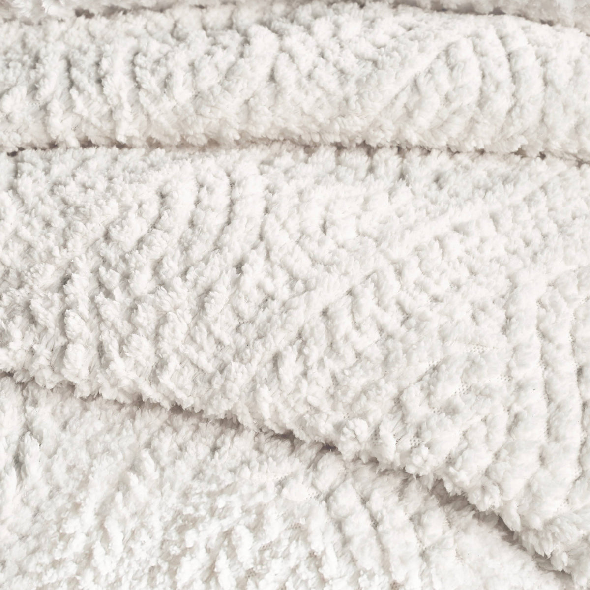 White Twin Sherpa Comforter Set J86473