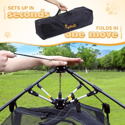 Extra Large 3-Tier Foldable Outdoor Cat Enclosure with Carry Bag T941953