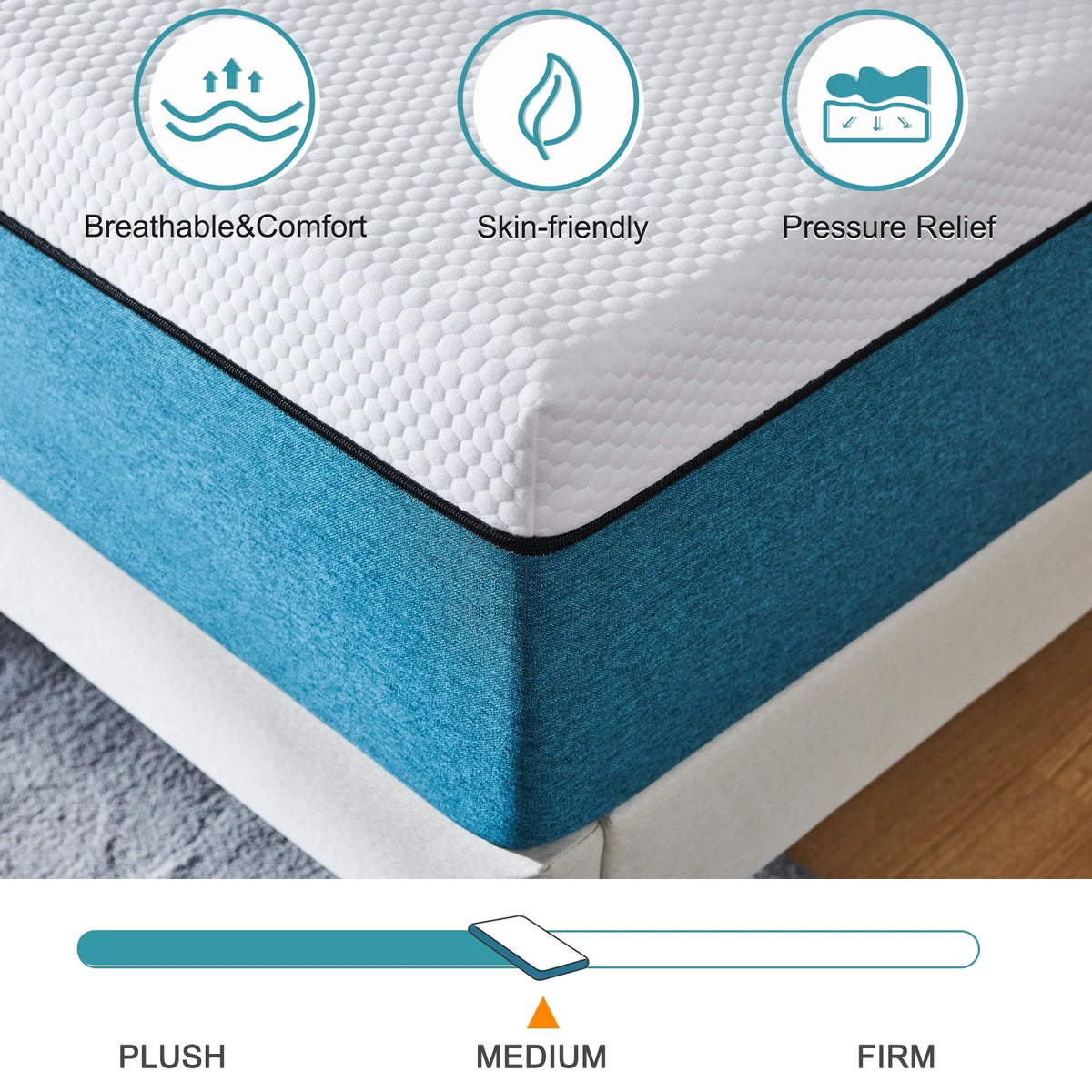 Queen 10 Medium Gel Memory Foam Mattress G54951