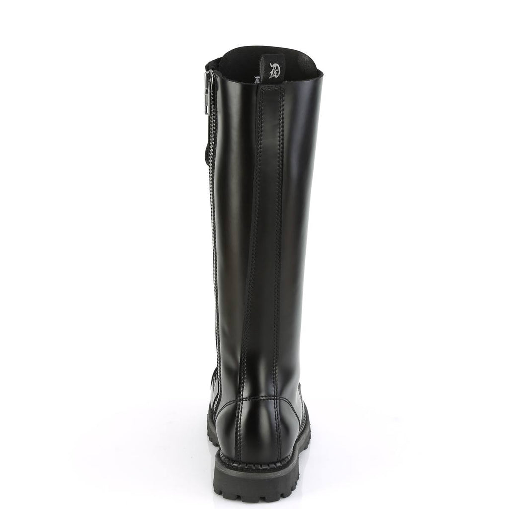 Black Leather Boots L13146