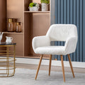 Faux Fur Dining Chairs with Solid Steel Leg T19024
