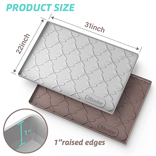 25" x 22" Silicone Cabinet Liner with Raised Edge Q405