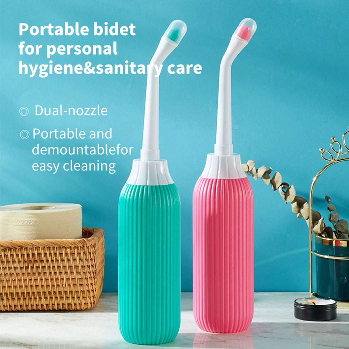 2 Pack Portable Travel Bidet Bottle with Travel Bag B391759