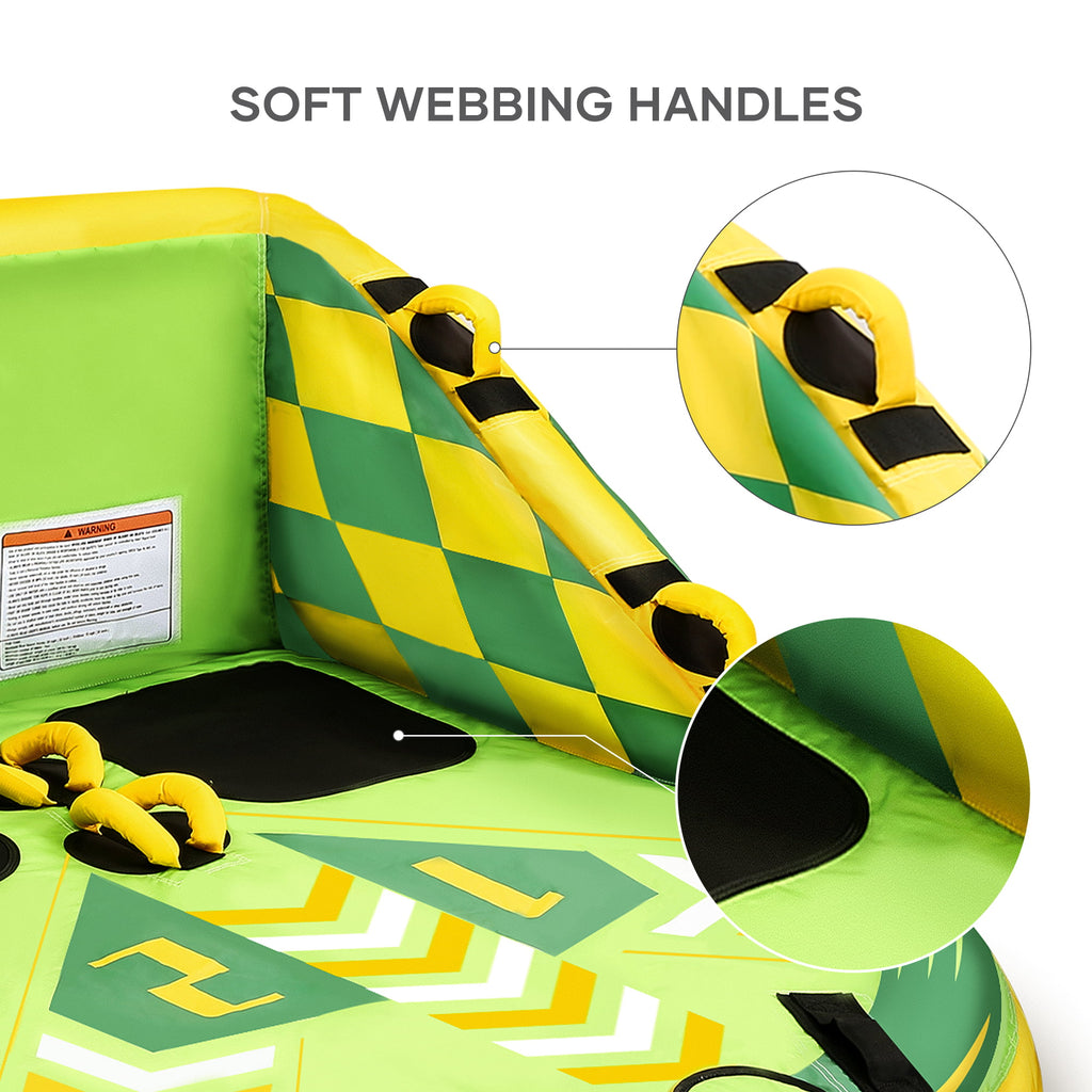 Inflatable Towable Tube with EVA Foam Seat Pads M63351