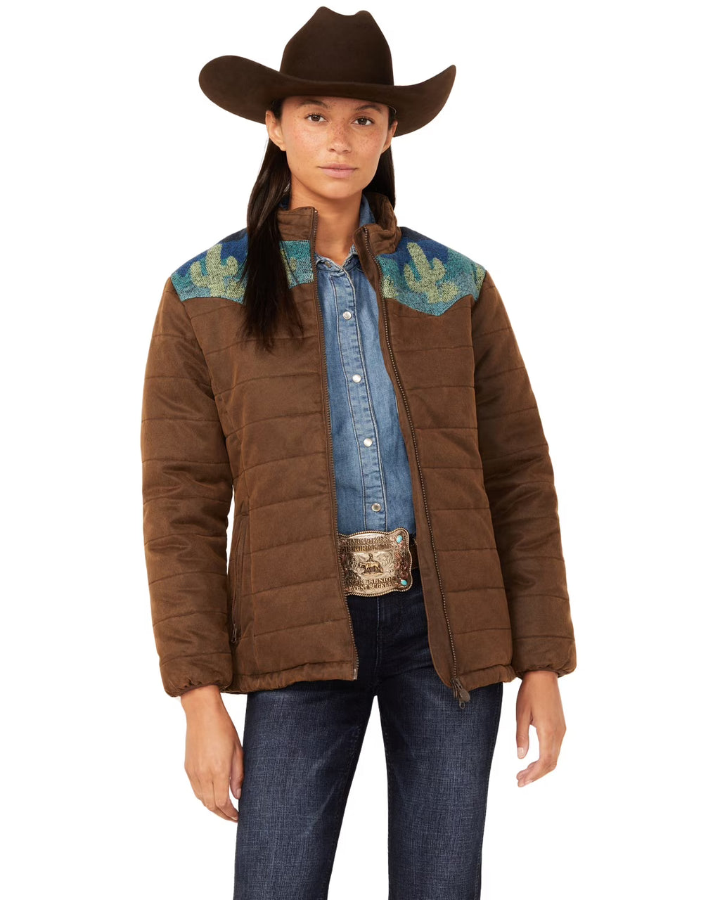 Brown X-Large Puffer Jacket Z54634