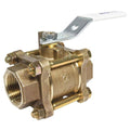 Lead-Free Bronze 1in 3-Piece Ball Valve C98426