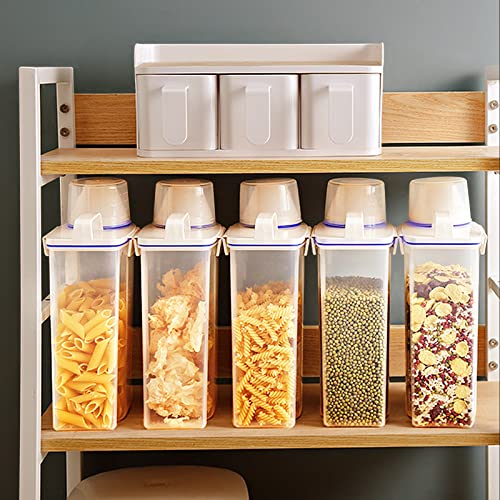 2Pack BPA Free Plastic Airtight Rice Storage Bin Cereal Containers Dispenser U778