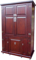 Computer Armoire with Pull Out Seat S440
