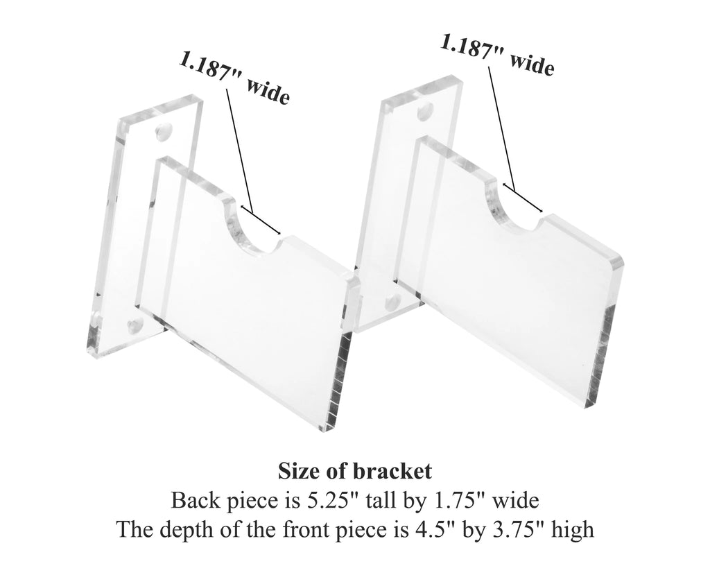 Clear Acrylic Lacrosse Stick Wall Mount Bracket J879807