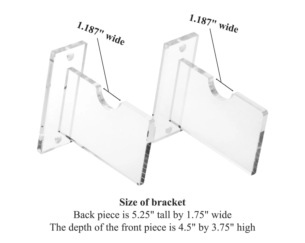 Clear Acrylic Lacrosse Stick Wall Mount Bracket J879807