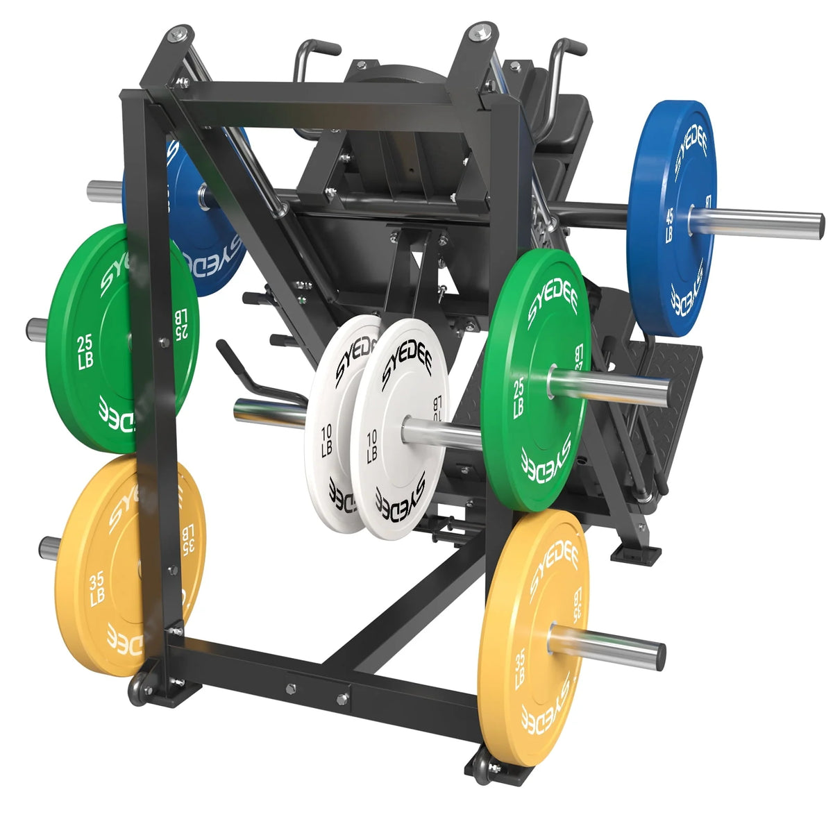 Leg Press Hack Squat Machine with Weight Storage D656