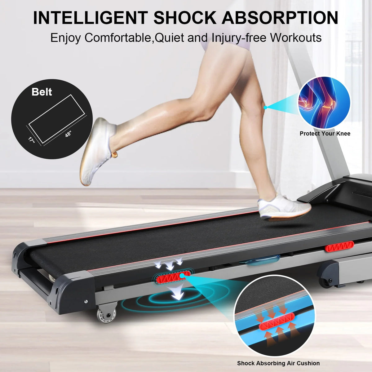 3.25HP Electric Treadmill with 15-Level Auto Incline C773