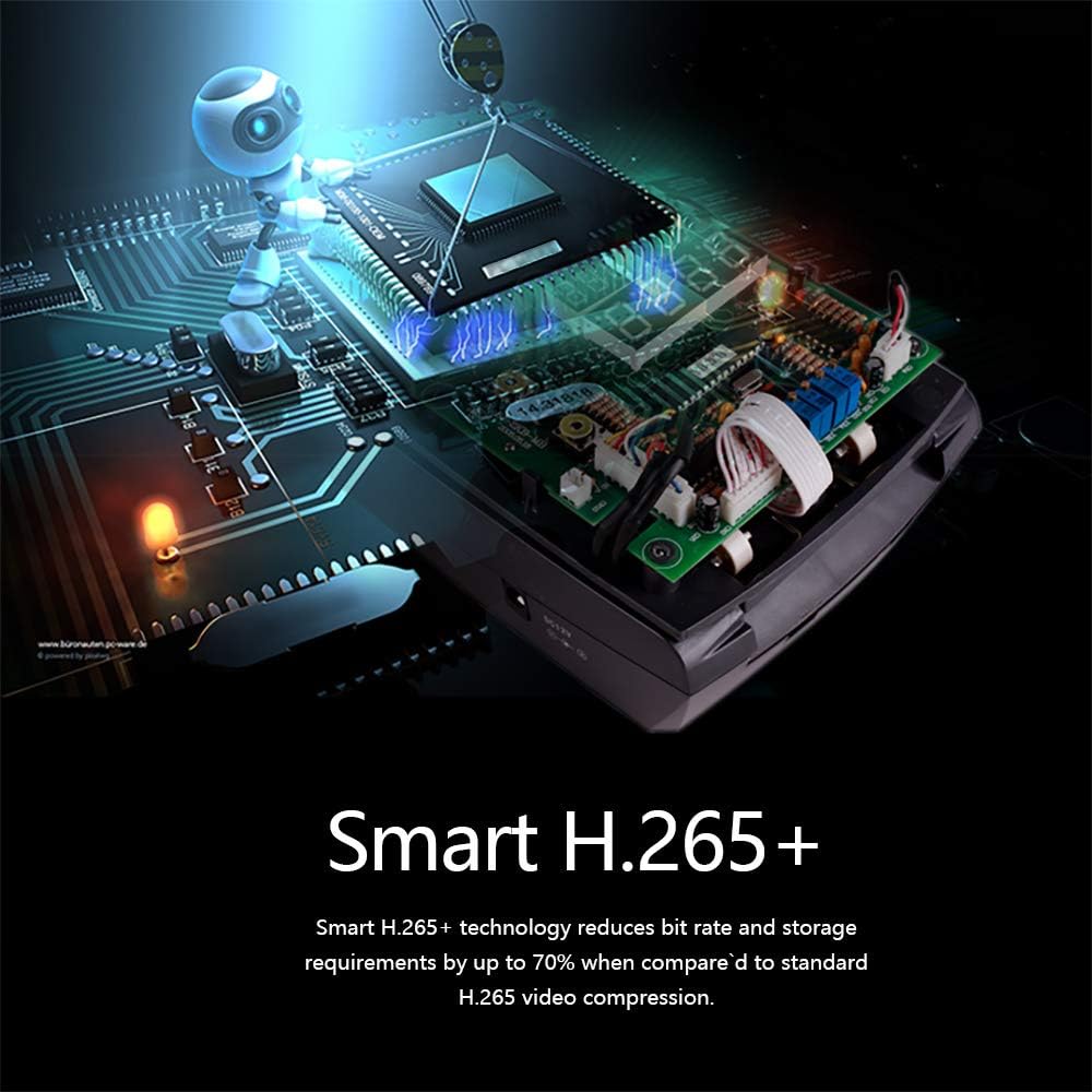 8MP 4K Bullet PoE IP Camera Outdoor 4mm 3840×2160 98ft Night Vision IP67 SD Card Slot K88434