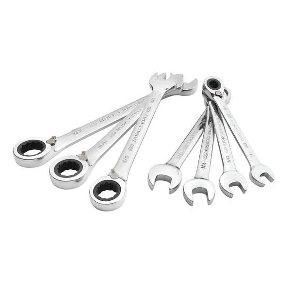 7 PC SAE Reversible Ratcheting Wrench Set G982229