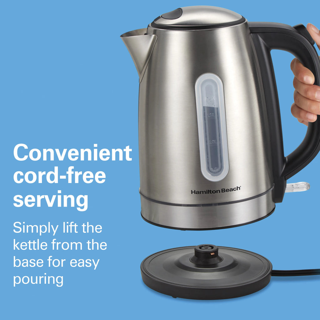Stainless Steel Electric Kettle, 1.7 Liter Capacity H7936