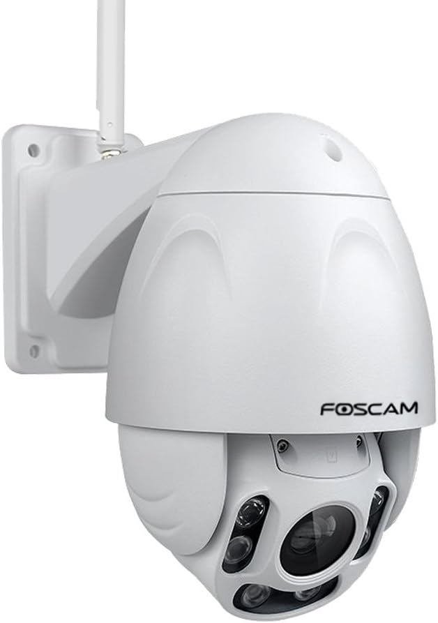 White Outdoor PTZ 4x Optical Zoom HD 1080P WiFi Security Camera N797