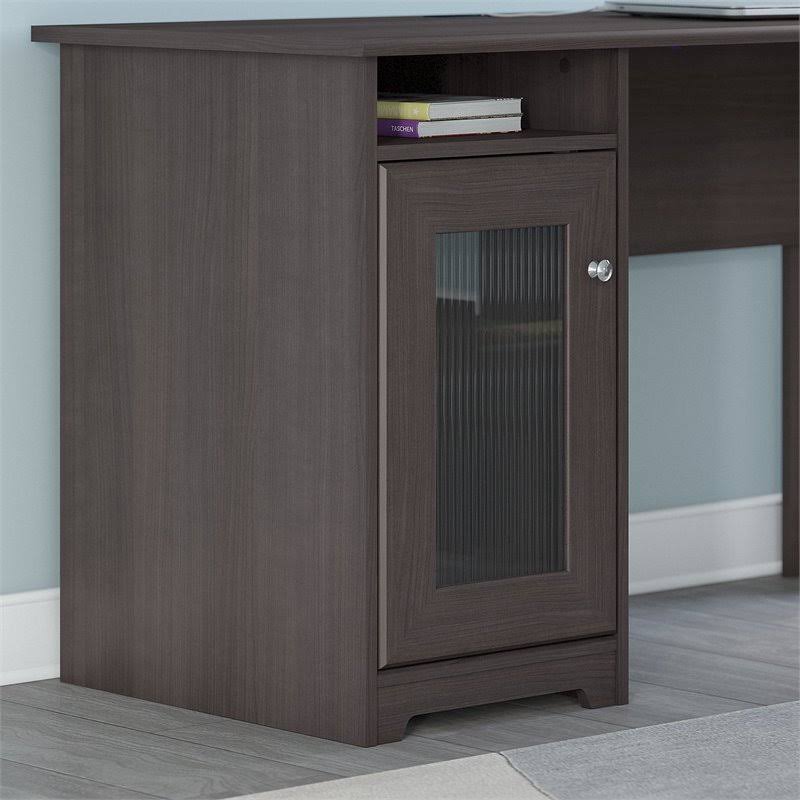 Heather Gray L Shaped Desk & Chair Set O173901
