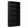 5 Shelf Classic Black Bookcase M9628
