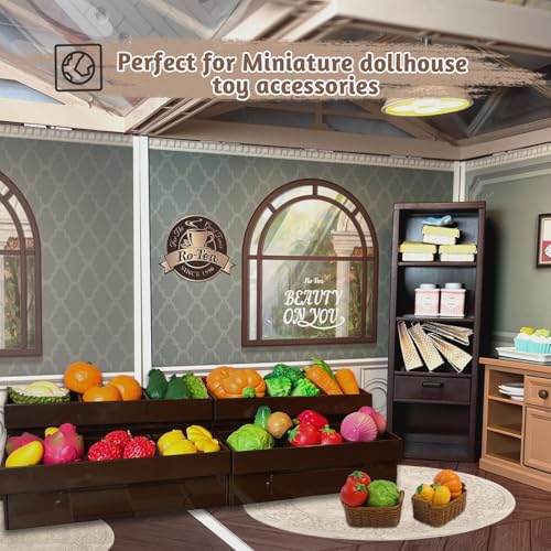 Mini Shopping Cart Playset with Cash Register and Play Food O2189