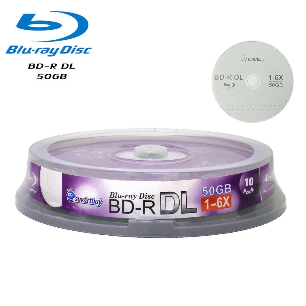100 Disc 50GB 6x Blu-ray BD-R DL Blank Recordable Media G2032