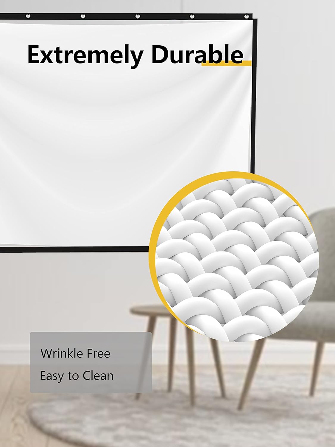 120 Inch 16:9 Portable Projector Screen with Stand and Carry Bag G8170