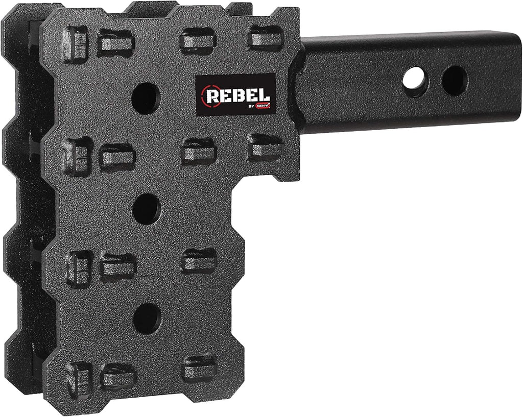 Tactical Series 2" Hollow Shank 3 Position 4.5" Drop 7k Plate Hitch Only Y311524