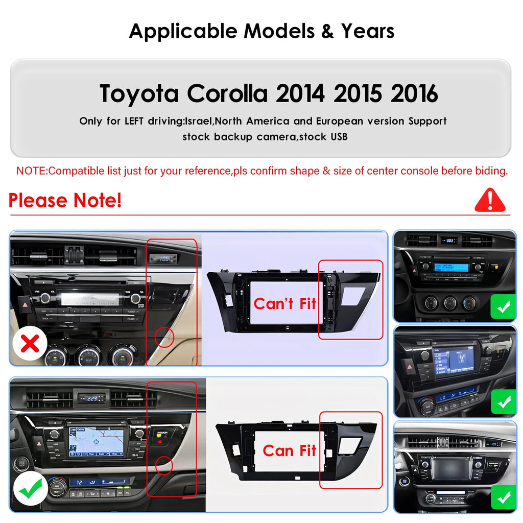 Android 12 2+32GB Car Stereo Radio Carplay GPS Navigation M54806