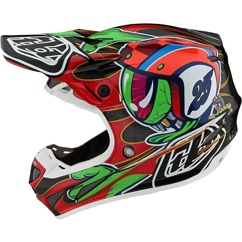 Red/Black Large Carbon Helmet O2398