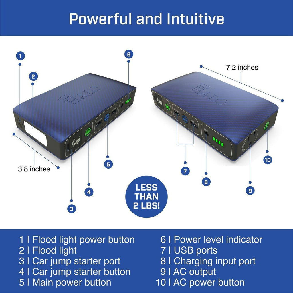 Portable Phone Laptop Charger Car Jump Starter with AC Outlet V262421