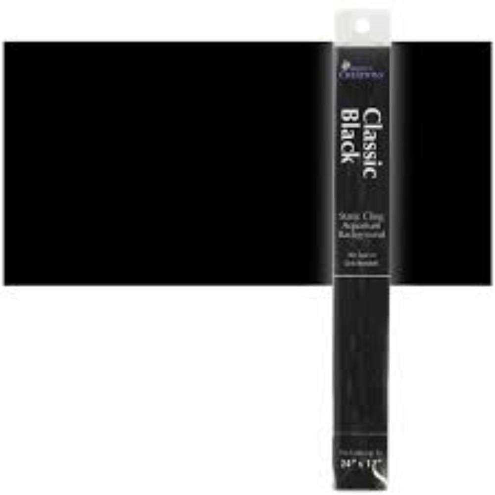 Black Cling Aquarium Background F60027