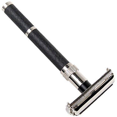 Safety Razor Shave Set with Pure Badger Brush Stand D74117