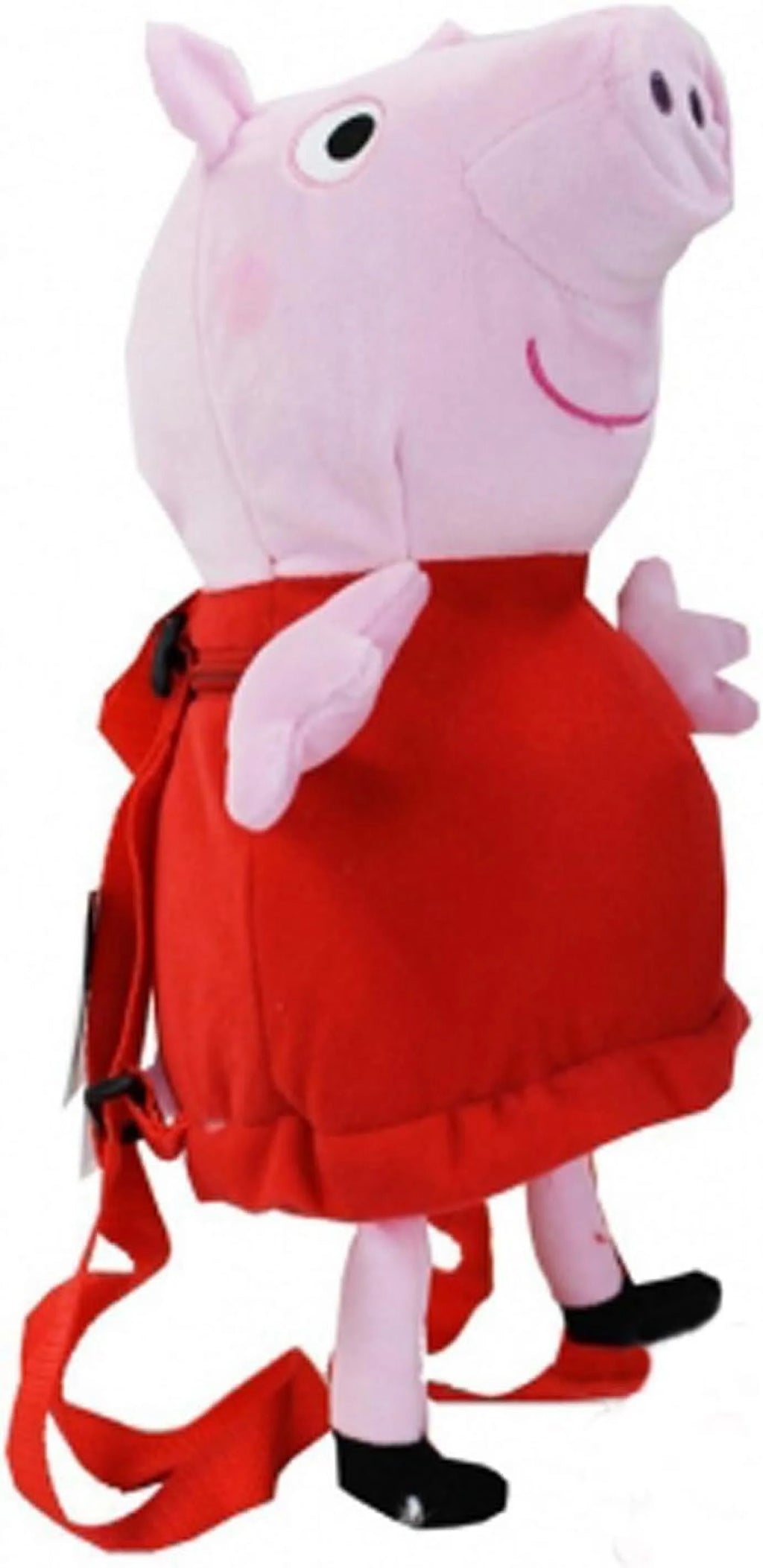 Pink & Red Plush Backpack Stuffed Toy Animal with Zipper Pocket 15" G258