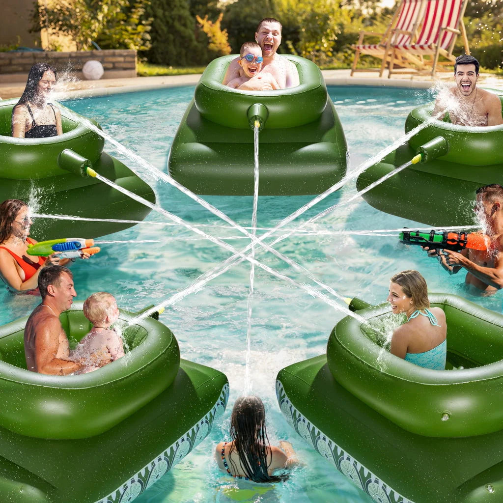 Inflatable Tank Pool Float with Water Cannon A140