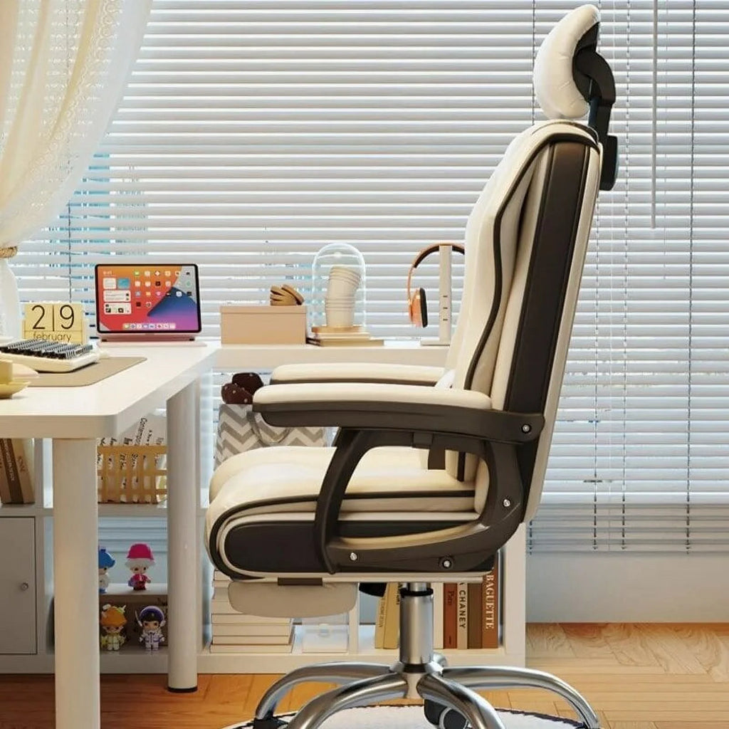 Ergonomic Reclining Leather Office Chair U98807