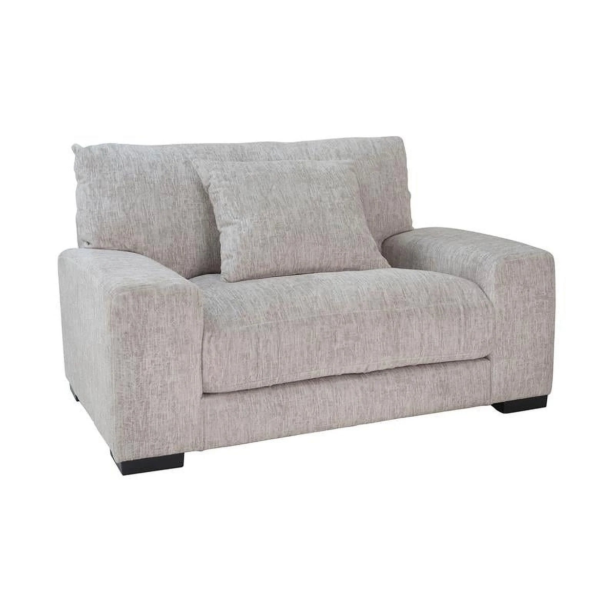 Cream Microfiber Chair H627863