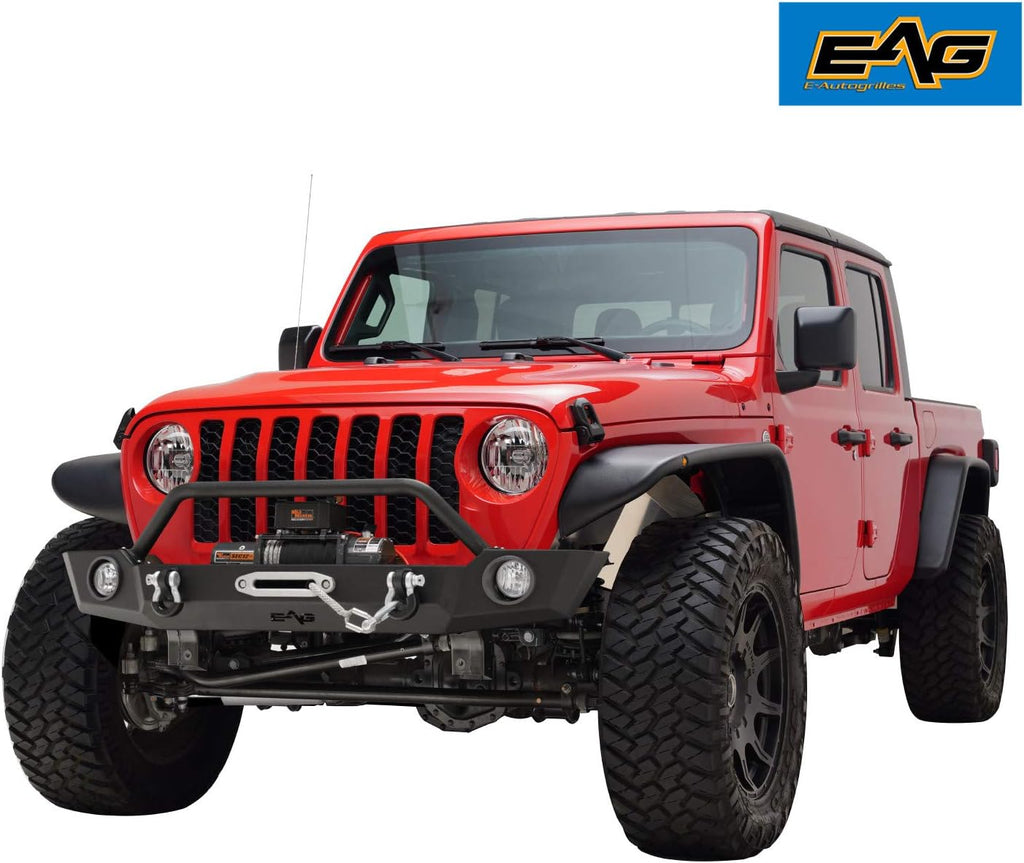 Rock Crawler Front Bumper with Tire Carrier Combo for Wrangler JL B961826