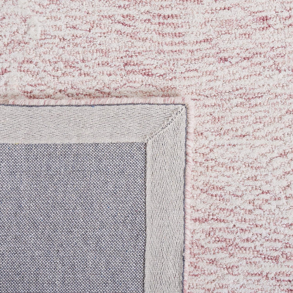 10' x 14' Pink & Ivory Handmade Wool Area Rug D592964