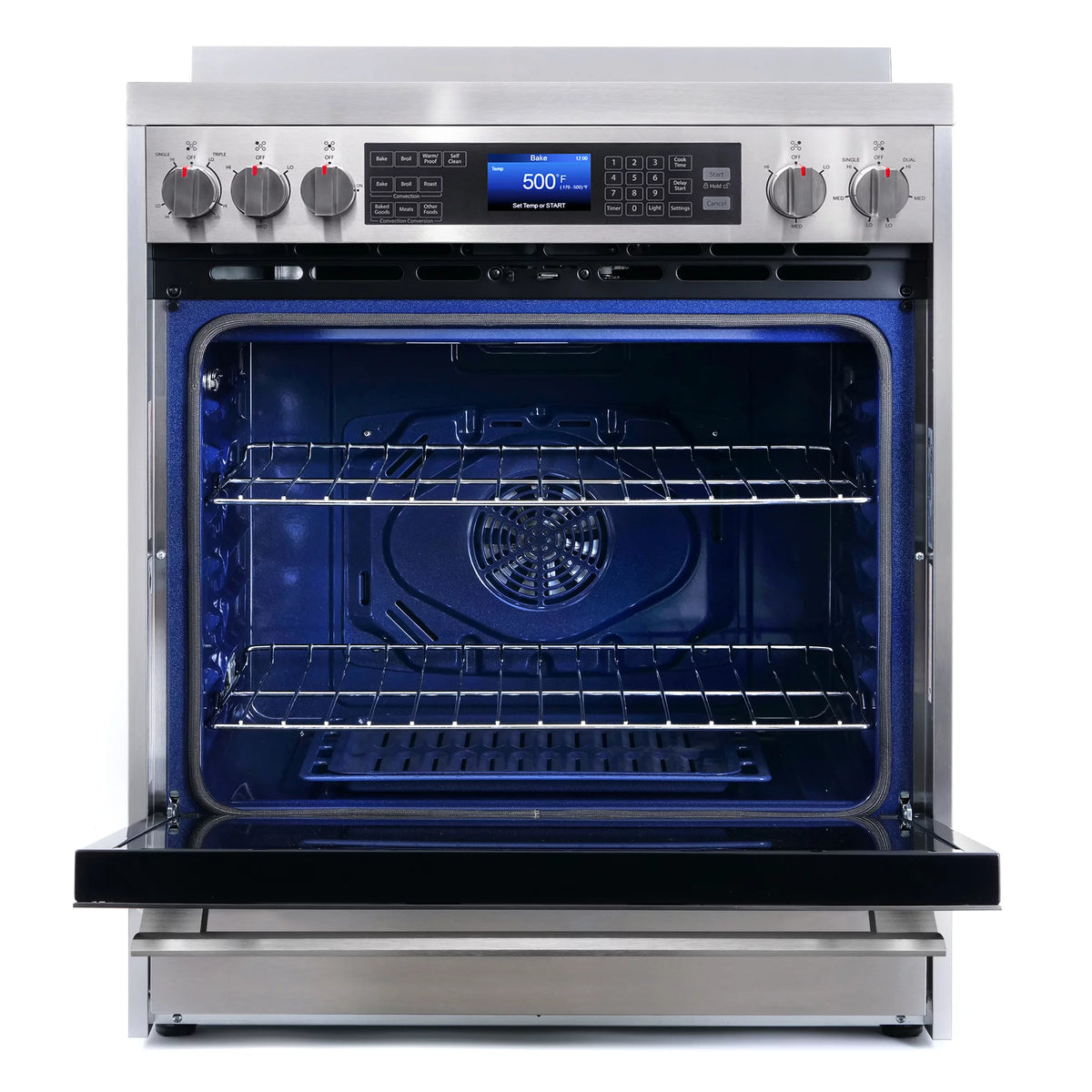 2 Piece Kitchen Appliance Bundle with 30" Electric Range and 30" Under Cabinet Range Hood C75357