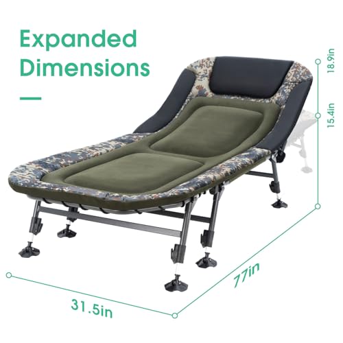 Heavy Duty Folding Camping Cot with Carry Bag Y4743