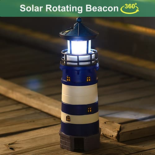 Solar LED Lighthouse Lamp Outdoor Decorative F11587