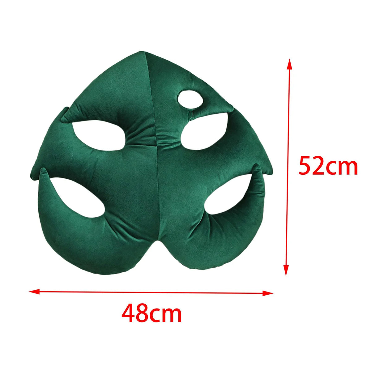 Green Plant Leaf Shaped Throw Pillow D95934