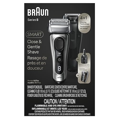 Electric Razor with Shaving Elements & Precision Trimmer, Wet & Dry P12367