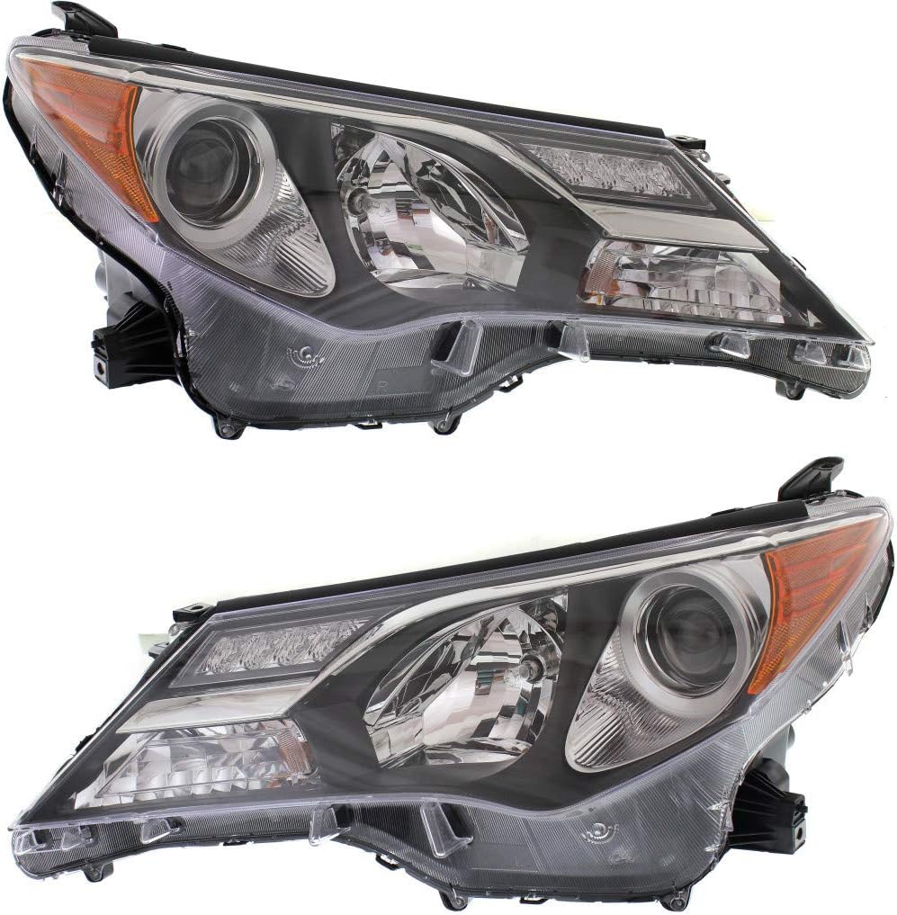 For Toyota RAV4 Headlight 2013 2014 2015 Halogen Driver and Passenger Side Pair U577
