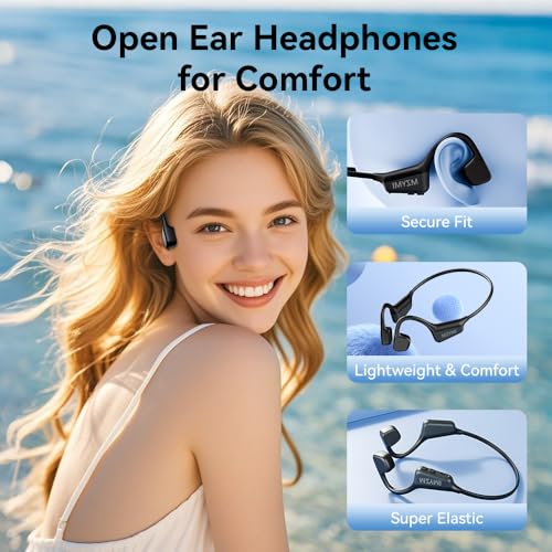 Green Wireless Bluetooth 5.4 Open Ear Bone Conduction Headphones with Mic K762